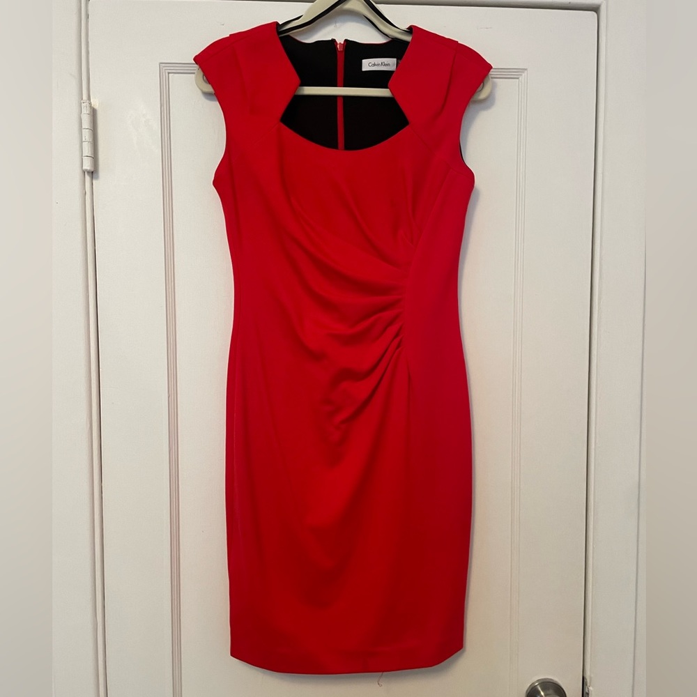 Red Calvin Klein Dress